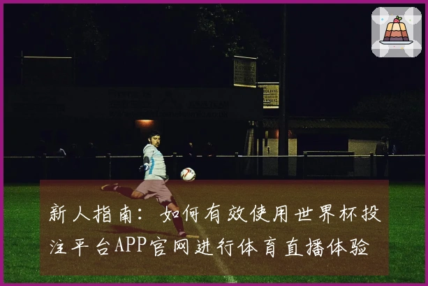 新人指南：如何有效使用世界杯投注平台APP官网进行体育直播体验