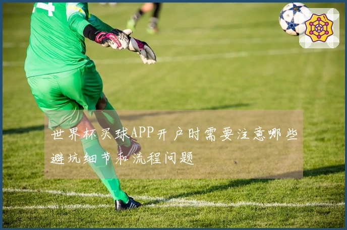 世界杯买球APP开户时需要注意哪些避坑细节和流程问题